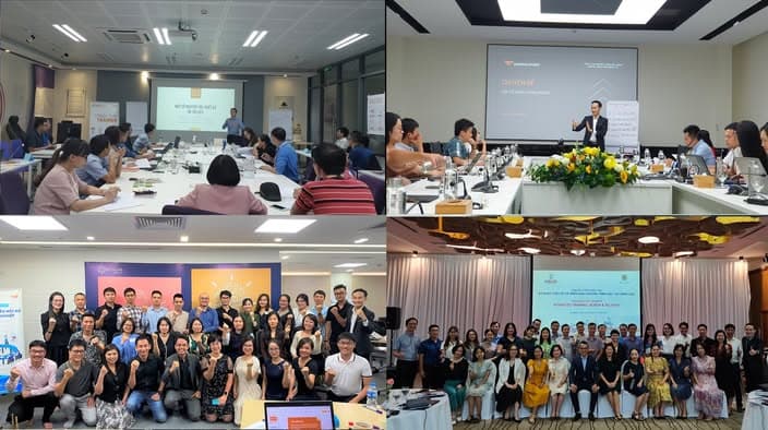 Hoạt động nhóm trong khóa Train the Trainer